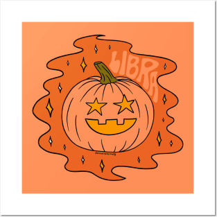 Libra Jack O Lantern Posters and Art